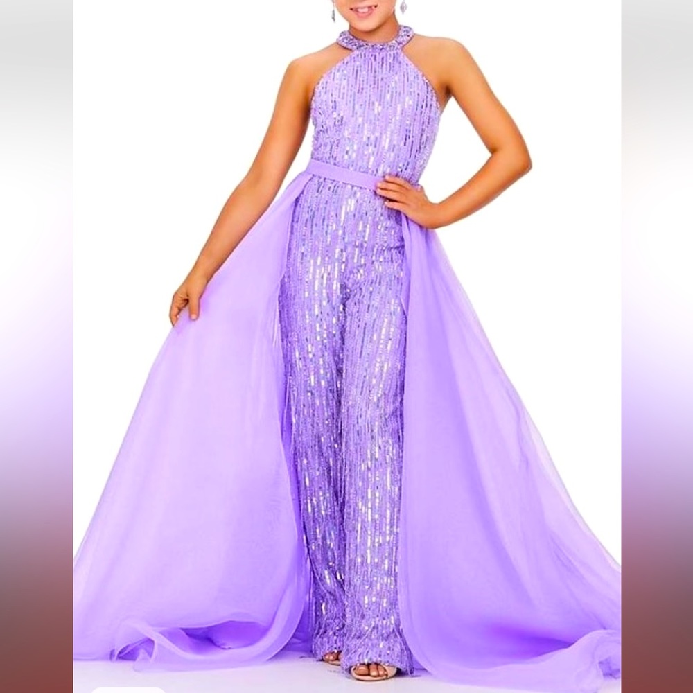 Brand new pageant jumpsuit dress size 10 youth